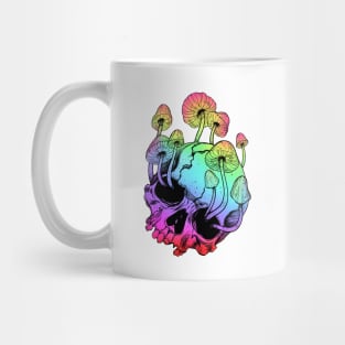 Overgrown skull. Mushrooms. Death - Life Mug